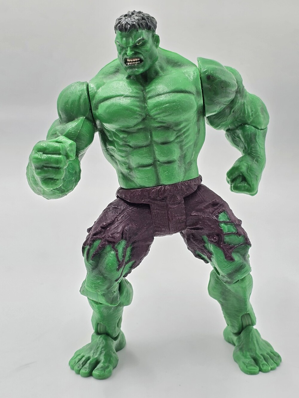 2003 The Incredible Hulk Movie 7" Figure Pull String Punching  Action WORKING